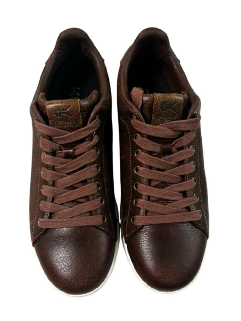 KURU Roam Shoes Mens Size 9.5 Clove Brown Leather Comfort Walking Sneakers